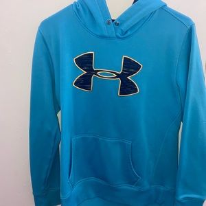 blue under armor hoodie